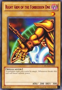 Right Arm of the Forbidden One (Red) [DL11-EN004] Rare | Exor Games New Glasgow