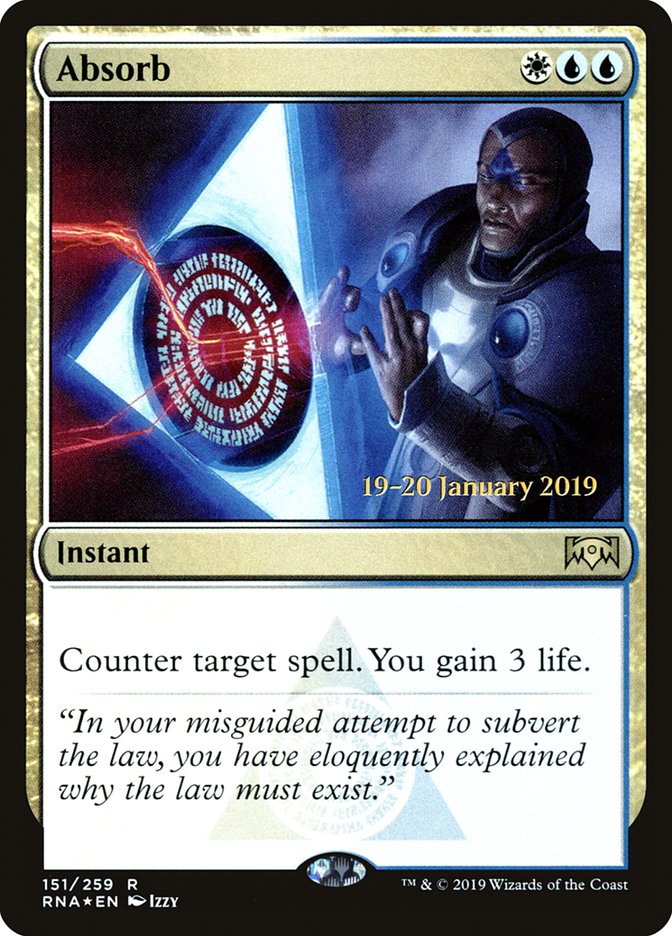 Absorb [Ravnica Allegiance Prerelease Promos] | Exor Games New Glasgow