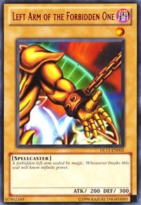 Left Arm of the Forbidden One (Red) [DL11-EN005] Rare | Exor Games New Glasgow