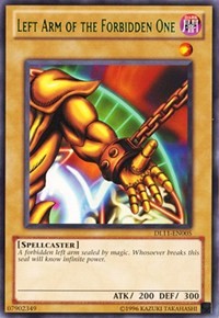 Left Arm of the Forbidden One (Green) [DL11-EN005] Rare | Exor Games New Glasgow