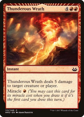 Thunderous Wrath [Modern Masters 2017] | Exor Games New Glasgow