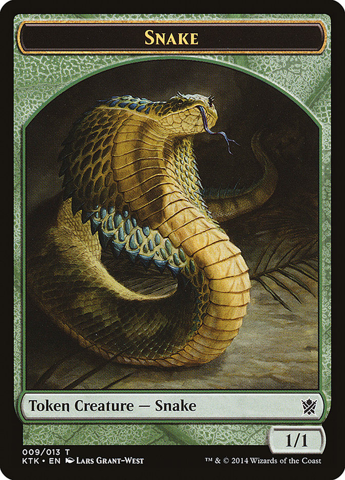 Snake [Khans of Tarkir Tokens] | Exor Games New Glasgow