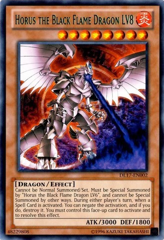 Horus the Black Flame Dragon LV8 (Green) [DL17-EN002] Rare | Exor Games New Glasgow