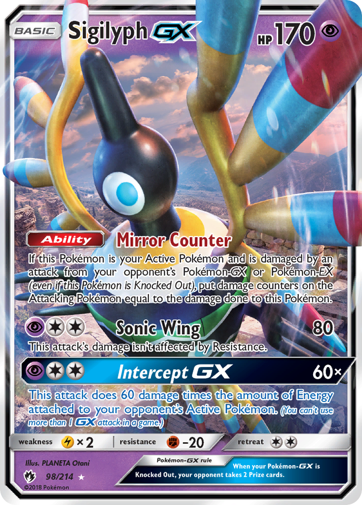 Sigilyph GX (98/214) [Sun & Moon: Lost Thunder] | Exor Games New Glasgow