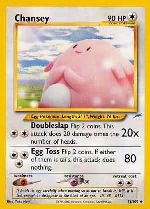 Chansey (31/105) [Neo Destiny Unlimited] | Exor Games New Glasgow