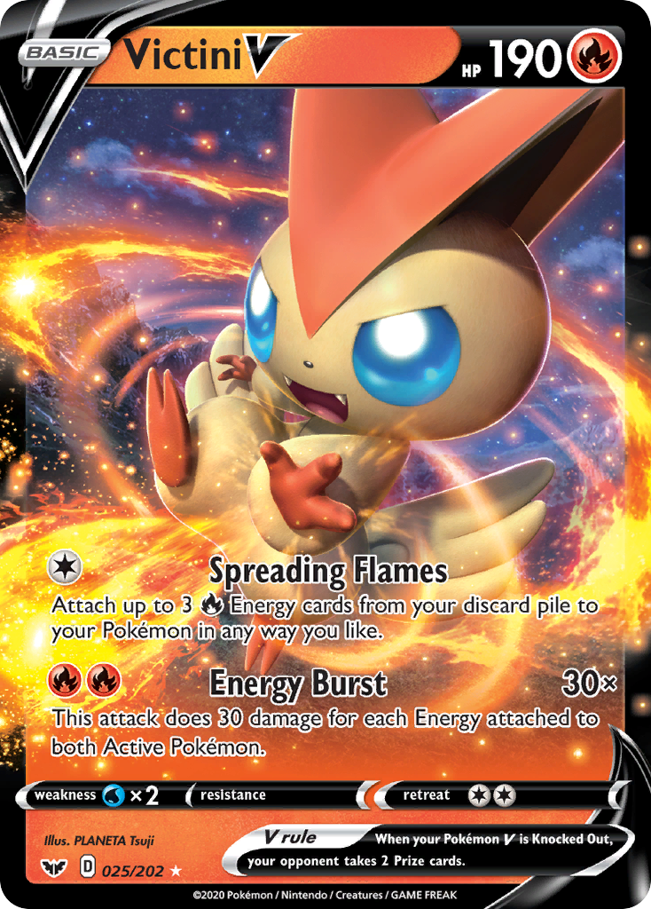 Victini V (025/202) [Sword & Shield: Base Set] | Exor Games New Glasgow