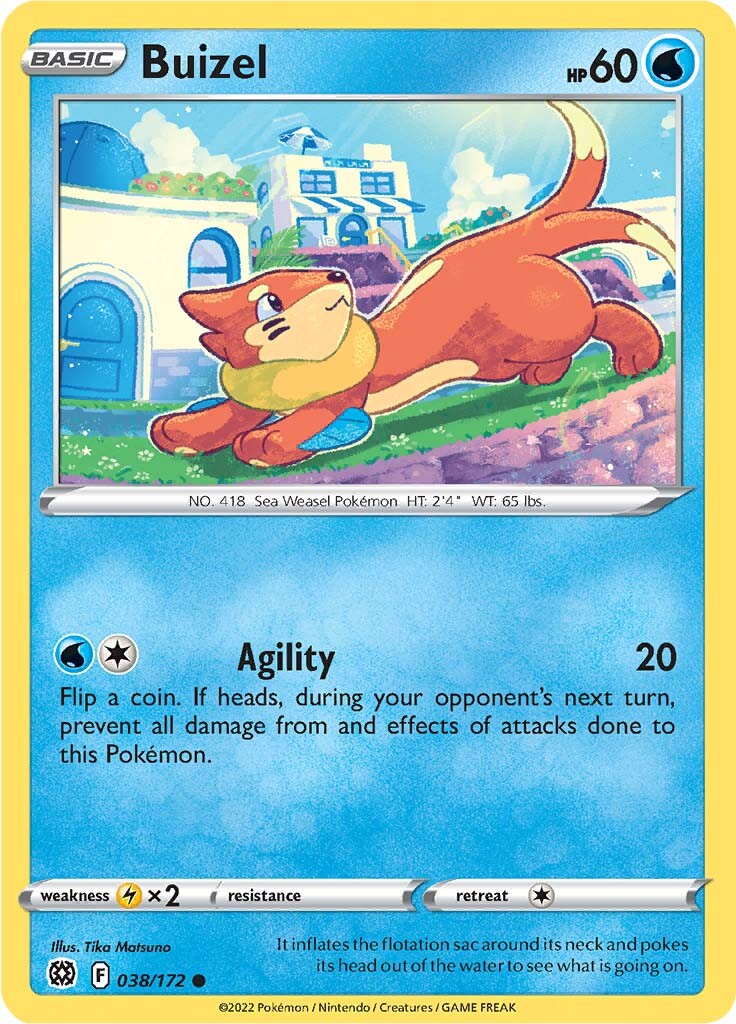 Buizel (038/172) [Sword & Shield: Brilliant Stars] | Exor Games New Glasgow