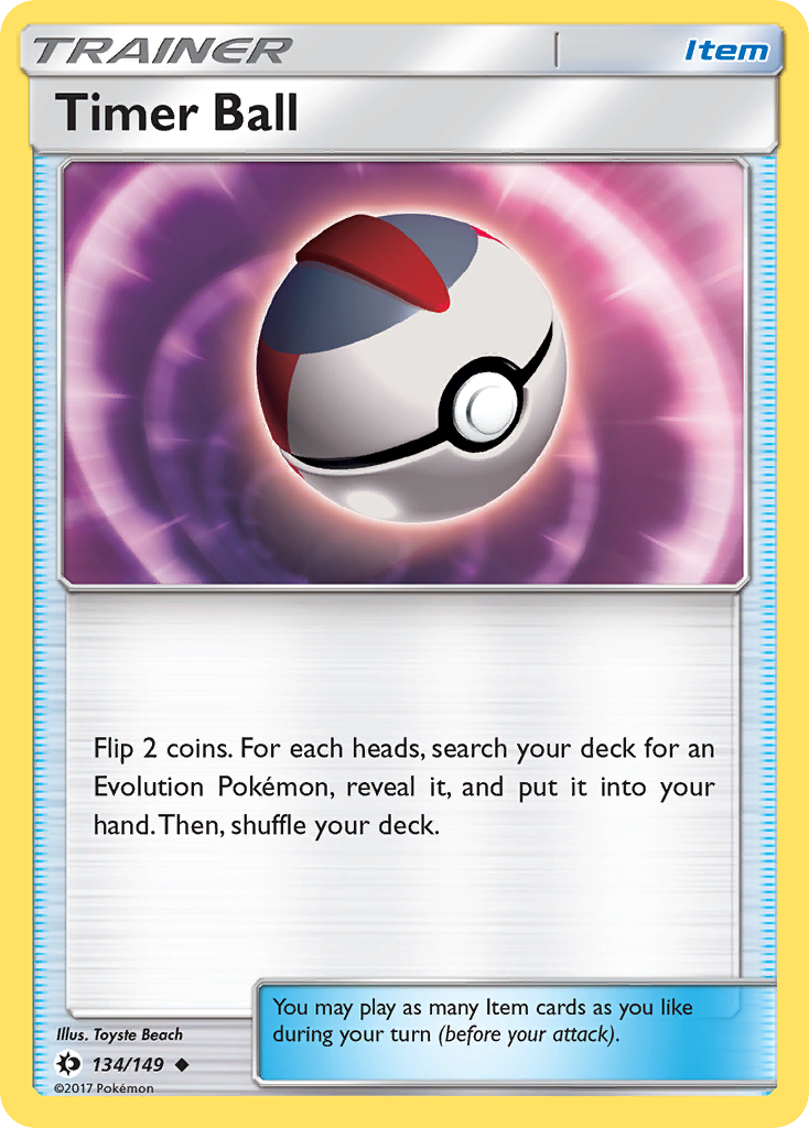 Timer Ball (134/149) [Sun & Moon: Base Set] | Exor Games New Glasgow