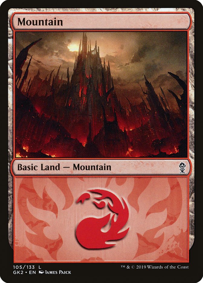 Mountain (105) [Ravnica Allegiance Guild Kit] | Exor Games New Glasgow