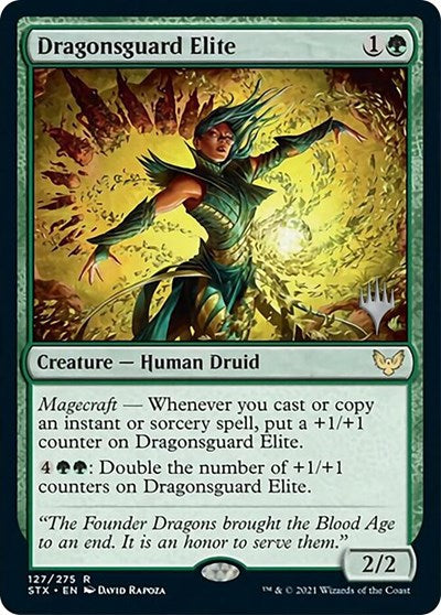 Dragonsguard Elite (Promo Pack) [Strixhaven: School of Mages Promos] | Exor Games New Glasgow