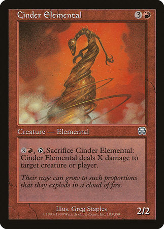 Cinder Elemental [Mercadian Masques] | Exor Games New Glasgow