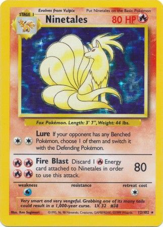 Ninetales (12/102) [Base Set Unlimited] | Exor Games New Glasgow