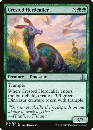 Crested Herdcaller [Rivals of Ixalan] | Exor Games New Glasgow