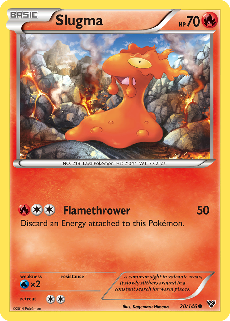 Slugma (20/146) [XY: Base Set] | Exor Games New Glasgow