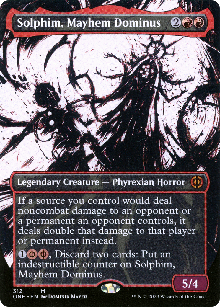 Solphim, Mayhem Dominus (Borderless Ichor) [Phyrexia: All Will Be One] | Exor Games New Glasgow