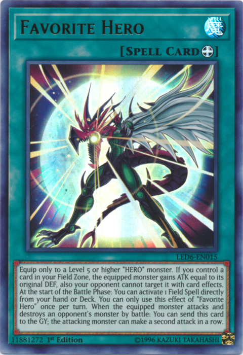 Favorite Hero [LED6-EN015] Ultra Rare | Exor Games New Glasgow