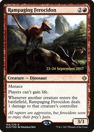 Rampaging Ferocidon [Ixalan Promos] | Exor Games New Glasgow