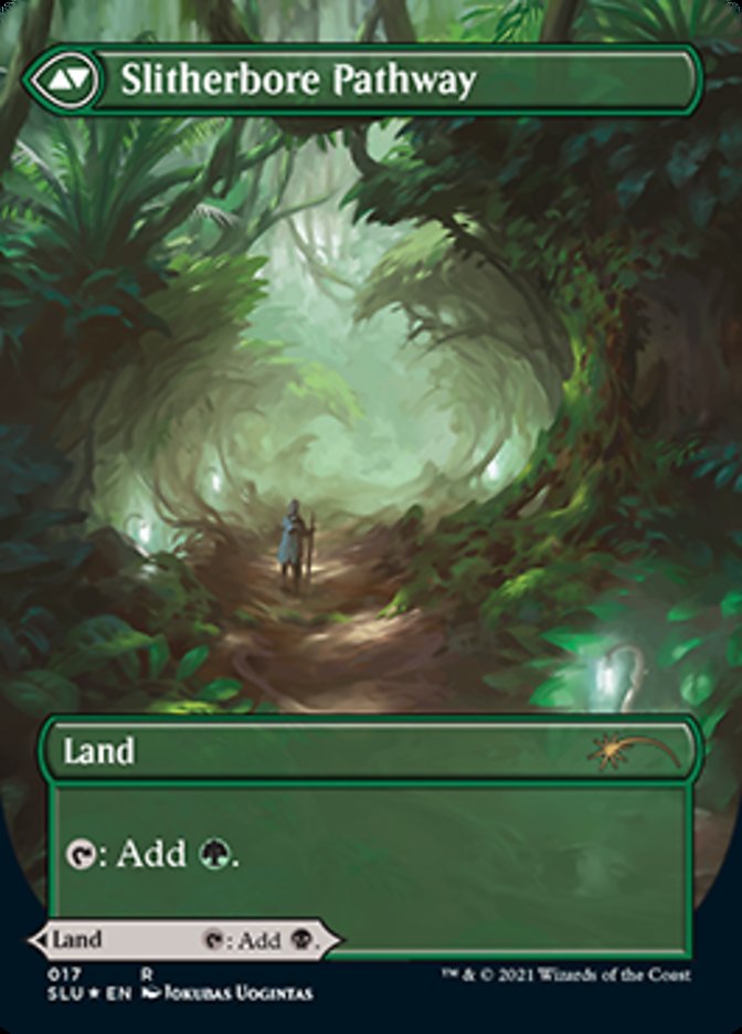 Darkbore Pathway // Slitherbore Pathway (Borderless) [Secret Lair: Ultimate Edition 2] | Exor Games New Glasgow
