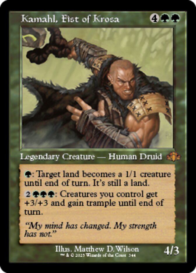 Kamahl, Fist of Krosa (Retro) [Dominaria Remastered] | Exor Games New Glasgow