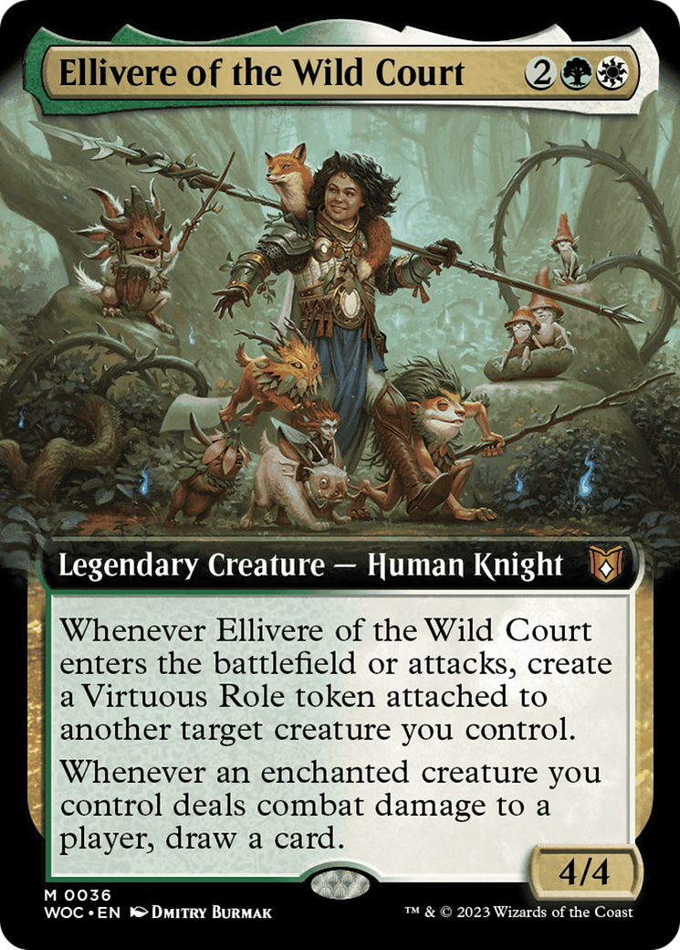 Ellivere of the Wild Court (Extended Art) [Wilds of Eldraine Commander] | Exor Games New Glasgow