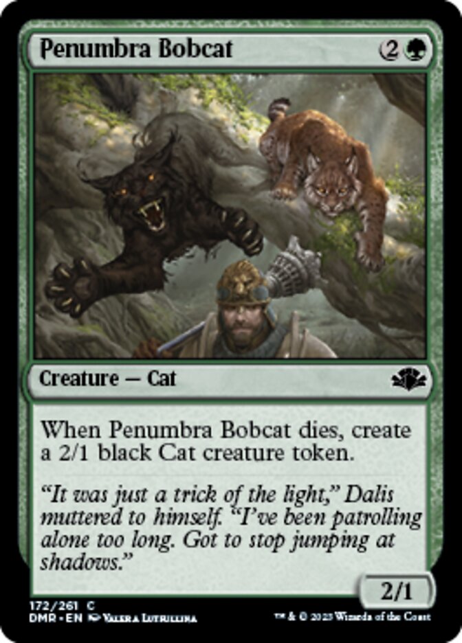 Penumbra Bobcat [Dominaria Remastered] | Exor Games New Glasgow