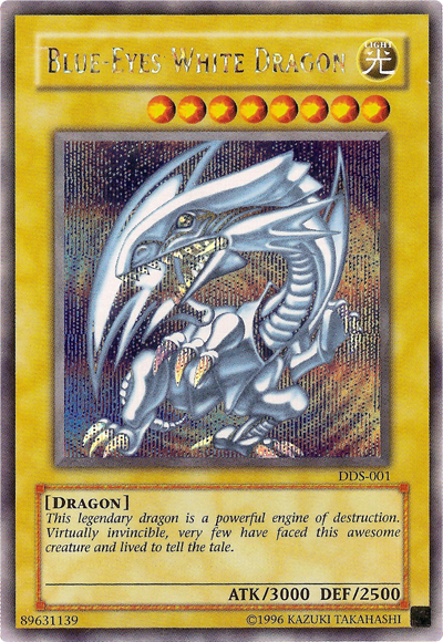 Blue-Eyes White Dragon (Dark Duel Stories) [DDS-001] Secret Rare | Exor Games New Glasgow