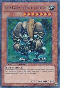 Green Baboon, Defender of the Forest [DT03-EN057] Common | Exor Games New Glasgow