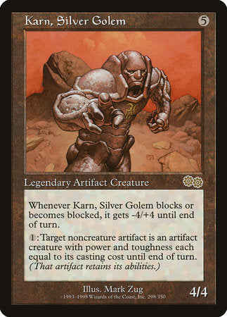 Karn, Silver Golem [Urza's Saga] | Exor Games New Glasgow