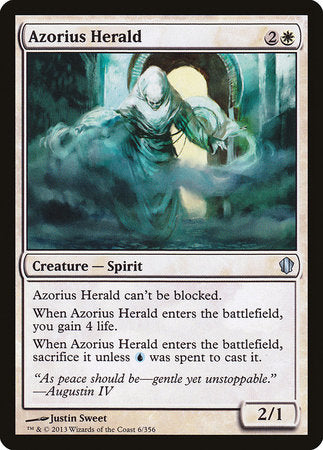 Azorius Herald [Commander 2013] | Exor Games New Glasgow