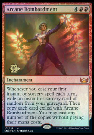 Arcane Bombardment [Streets of New Capenna Prerelease Promos] | Exor Games New Glasgow