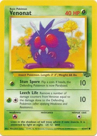 Venonat (63/64) [Jungle Unlimited] | Exor Games New Glasgow