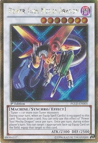 Power Tool Mecha Dragon [PGLD-EN005] Gold Secret Rare | Exor Games New Glasgow