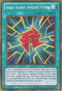 Gagaga Academy Emergency Network [PGLD-EN028] Gold Secret Rare | Exor Games New Glasgow