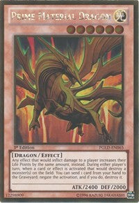 Prime Material Dragon [PGLD-EN065] Gold Rare | Exor Games New Glasgow