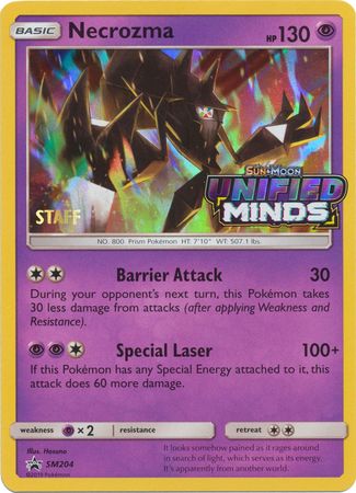 Necrozma (SM204) (Staff Prerelease Promo) [Sun & Moon: Black Star Promos] | Exor Games New Glasgow