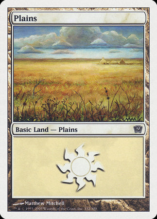 Plains (332) [Ninth Edition] | Exor Games New Glasgow