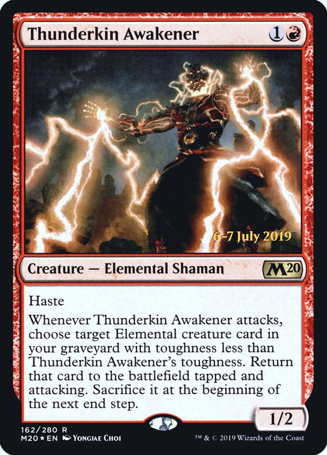 Thunderkin Awakener  [Core Set 2020 Prerelease Promos] | Exor Games New Glasgow