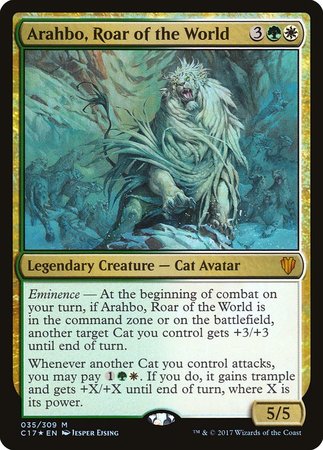 Arahbo, Roar of the World [Commander 2017] | Exor Games New Glasgow