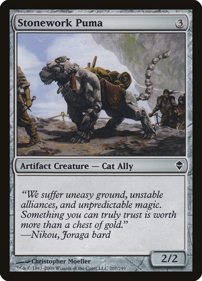 Stonework Puma [Zendikar] | Exor Games New Glasgow