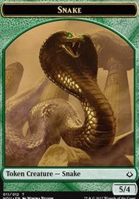 Snake // Zombie Double-sided Token [Hour of Devastation Tokens] | Exor Games New Glasgow