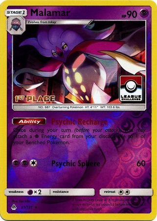 Malamar (51/131) (League Promo 1st Place) [Sun & Moon: Forbidden Light] | Exor Games New Glasgow