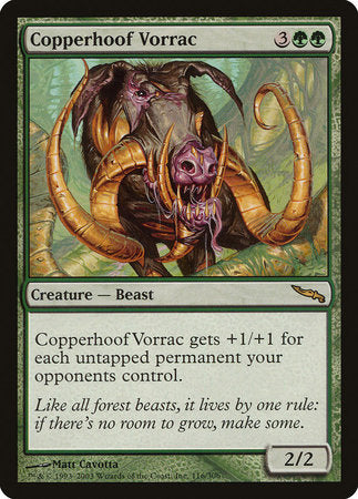 Copperhoof Vorrac [Mirrodin] | Exor Games New Glasgow