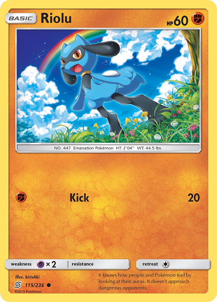 Riolu (115/236) [Sun & Moon: Unified Minds] | Exor Games New Glasgow