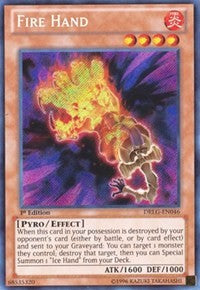 Fire Hand [DRLG-EN046] Secret Rare | Exor Games New Glasgow