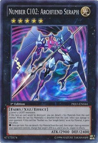 Number C102: Archfiend Seraph [PRIO-EN044] Super Rare | Exor Games New Glasgow