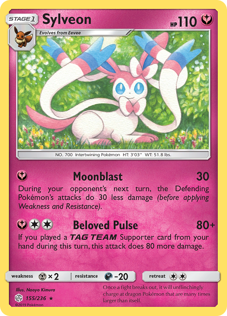 Sylveon (155/236) [Sun & Moon: Cosmic Eclipse] | Exor Games New Glasgow