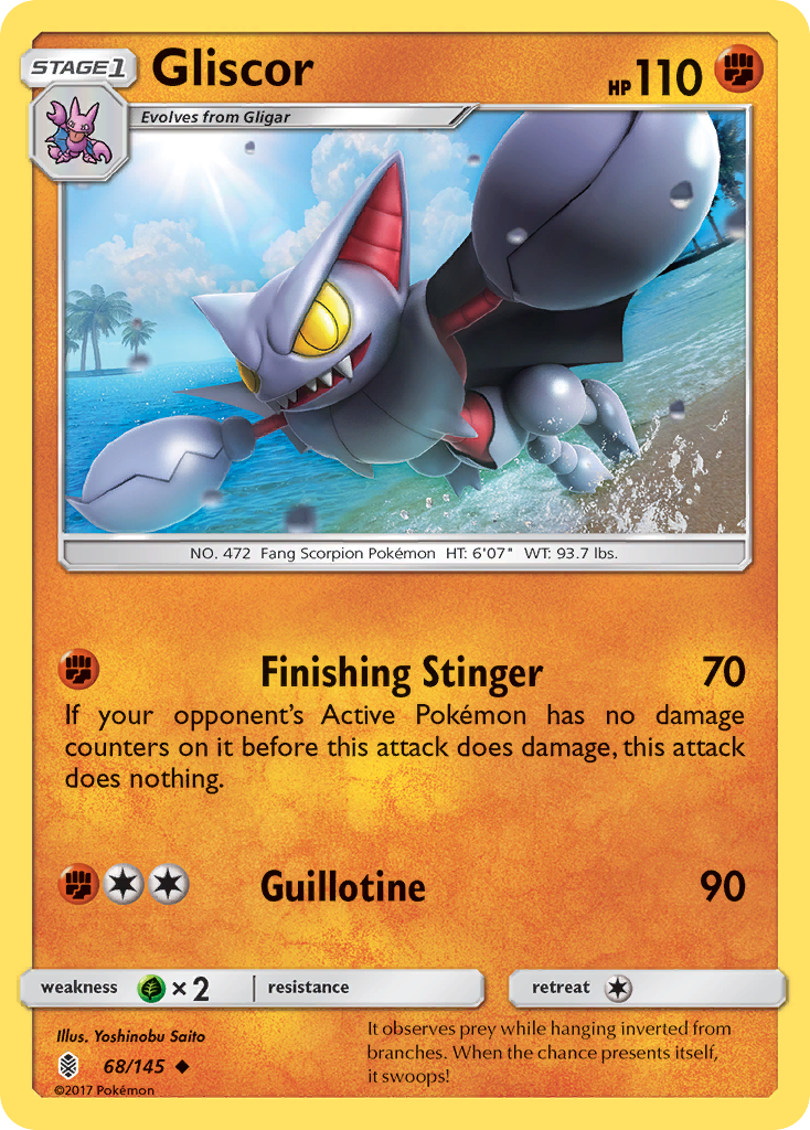 Gliscor (68/145) [Sun & Moon: Guardians Rising] | Exor Games New Glasgow