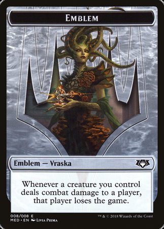 Emblem - Vraska, Golgari Queen [Mythic Edition Tokens] | Exor Games New Glasgow