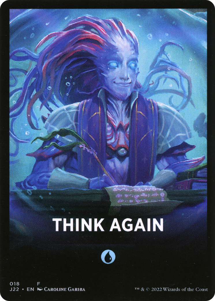 Think Again Theme Card [Jumpstart 2022 Front Cards] | Exor Games New Glasgow