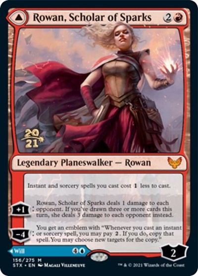 Rowan, Scholar of Sparks // Will, Scholar of Frost [Strixhaven: School of Mages Prerelease Promos] | Exor Games New Glasgow